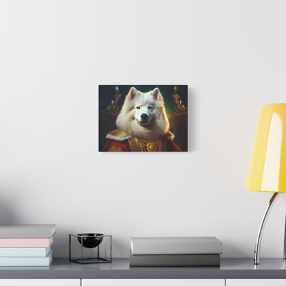 Samoyed Renaissance Pet Portrait on Canvas, wall art, wall print, dog portrait, dog art