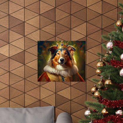 Collie Dog Renaissance Pet Portrait Print | Wall Art | Wall Print | Dog Art