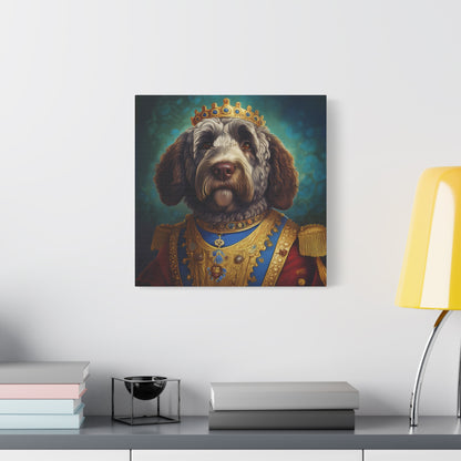 Portuguese Water Dog Renaissance Pet Portrait on Canvas | wall art | wall print