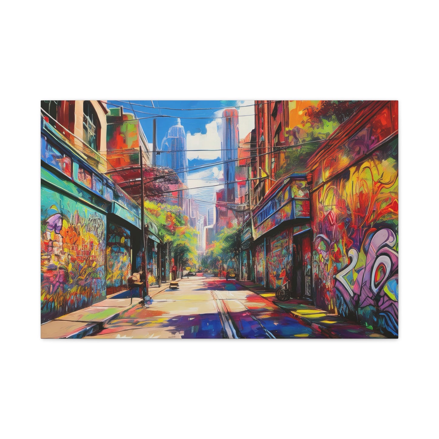 Melbourne Street Graffiti Australia on Canvas | Style 2 | Wall Art | Wall Print