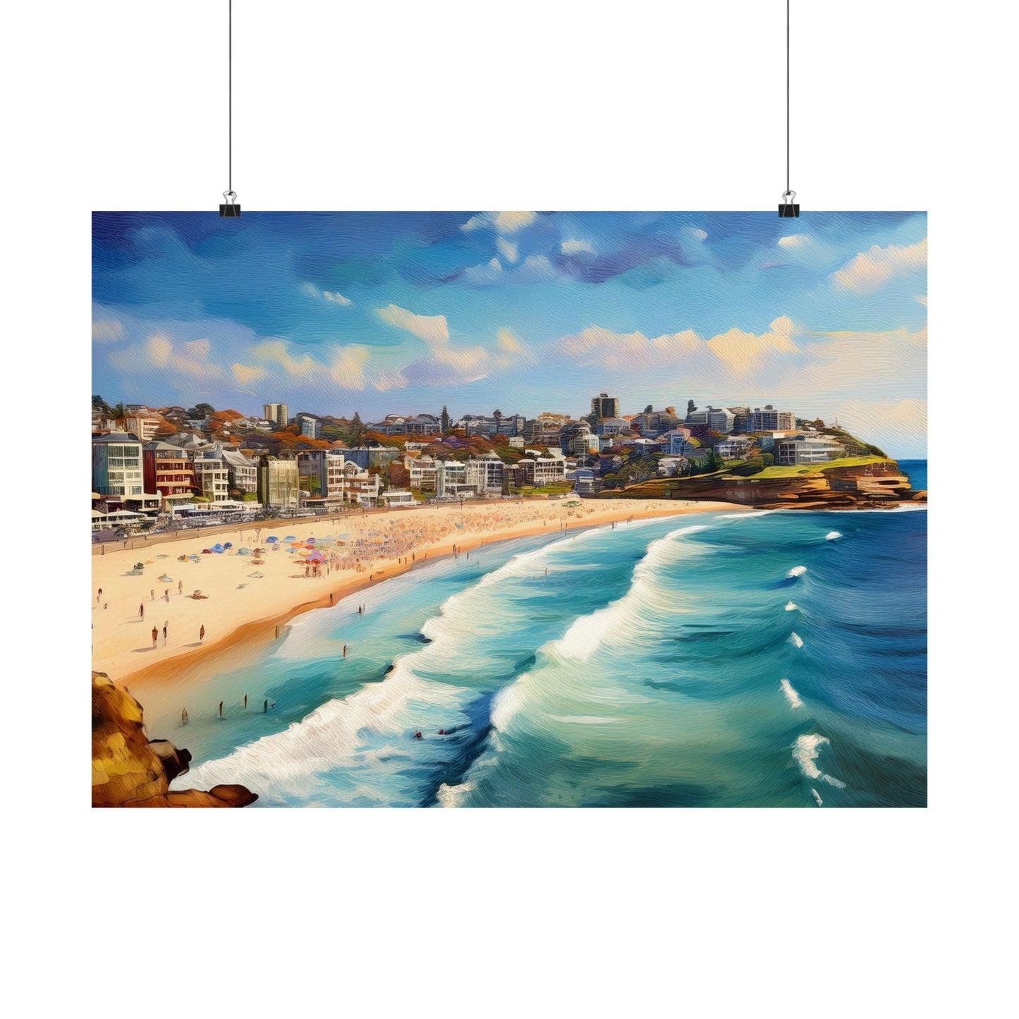 Bondi Beach Australia Coastal Print | Style 1 | Wall Art | Wall Print