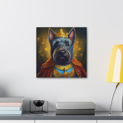Scottish Terrier Renaissance Pet Portrait on Canvas | Wall art, wall print, dog portrait, dog art