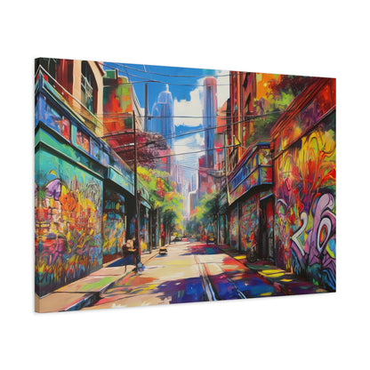 Melbourne Street Graffiti Australia on Canvas | Style 2 | Wall Art | Wall Print