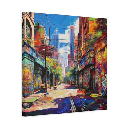 Melbourne Street Graffiti Australia on Canvas | Style 2 | Wall Art | Wall Print