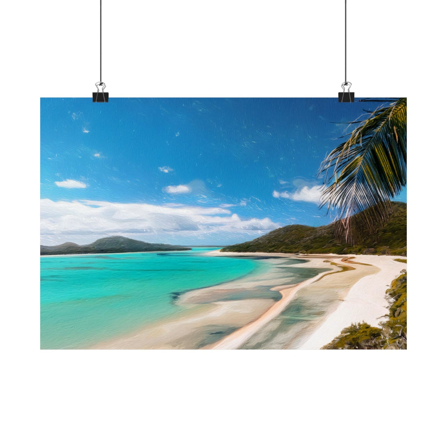 Whitehaven Beach Australia Coastal Print | Style 1 | Wall Art | Wall Print