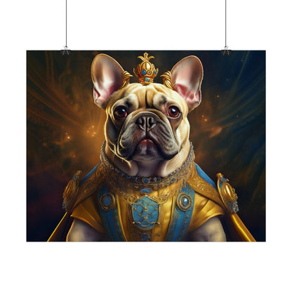 French Bulldog Renaissance Portrait Art Print, Wall Decor Gift, Animal Lover Home Decor, Dog Wall Art