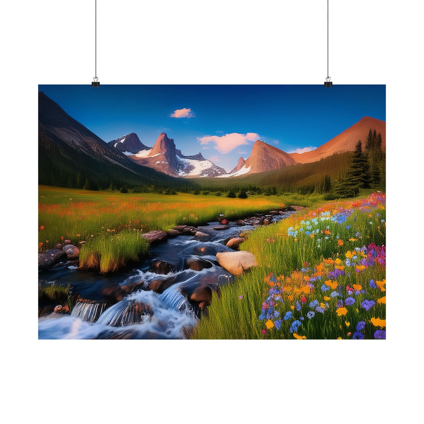 Rocky Mountains Mountain Flora  Art Print | Wall Art | Wall Print | Mountains Wall Art