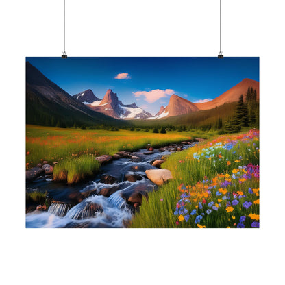 Rocky Mountains Mountain Flora  Art Print | Wall Art | Wall Print | Mountains Wall Art