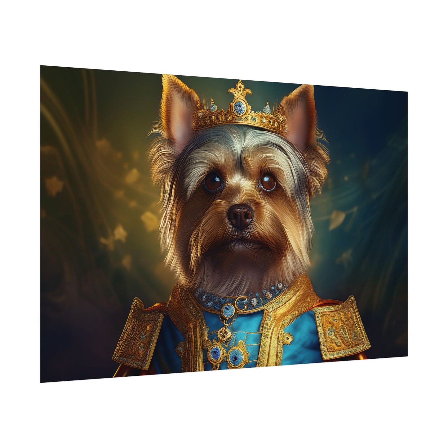 Yorkshire Terrier Dog Renaissance Pet Portrait Print | Wall Art | Wall Print | Dog Art