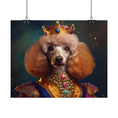 Poodle Dog Renaissance Pet Portrait, Dog Lover Gift, Animal Lover, Home Decor, Wall Art, Wall Print