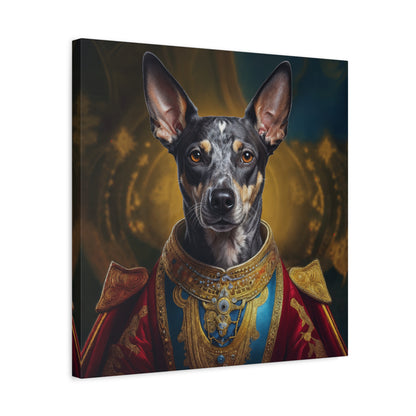 Peruvian Inca Orchid Renaissance Dog Portrait on Canvas, Pet Lover Gift, Home Decor, Unique Wall Art, Dog Birthday Present, Animal Wall Art