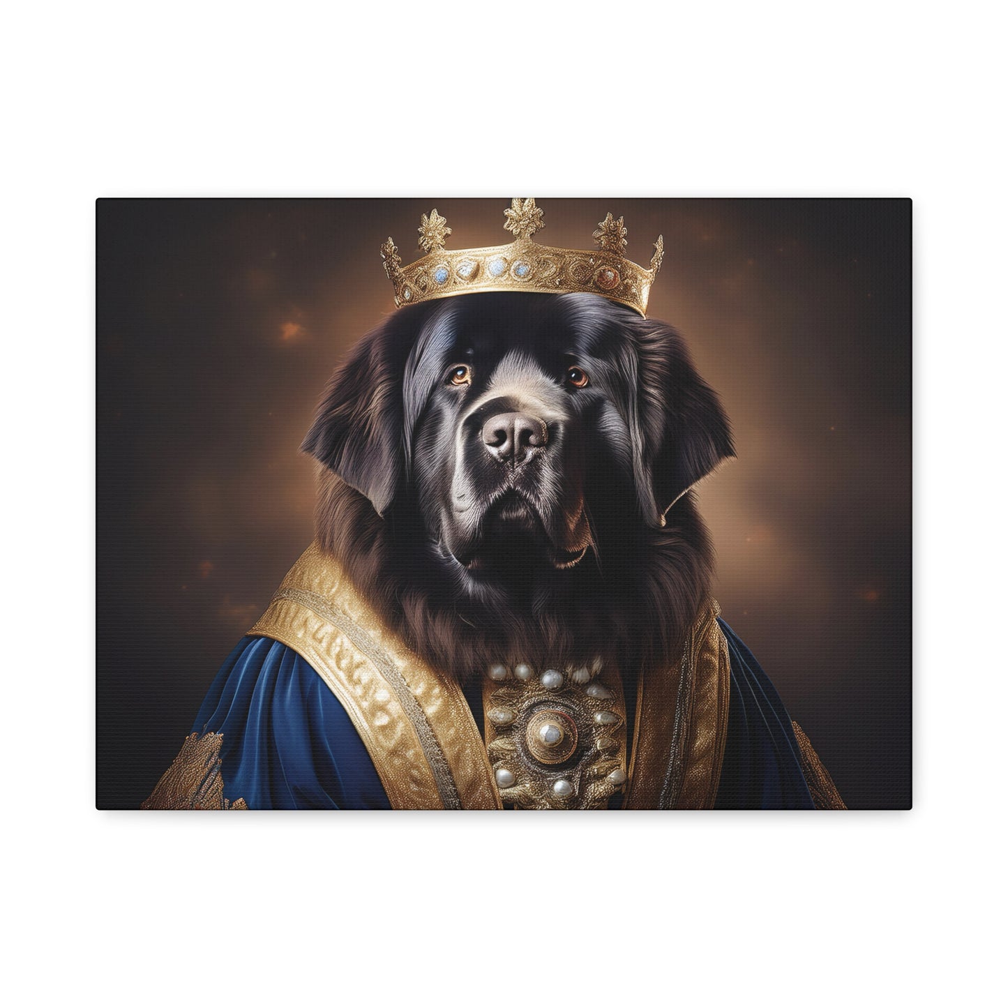 Newfoundland Renaissance Pet Portrait on Canvas | wall art | wall print