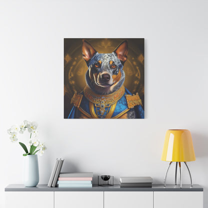 Australian Cattle Dog Renaissance Pet Portrait on Canvas | wall art |  wall print