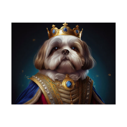 Shih Tzu Renaissance Pet Portrait Print | Dog Lover Wall Art | Dog Memorial Gift | Wall Art | Wall Print