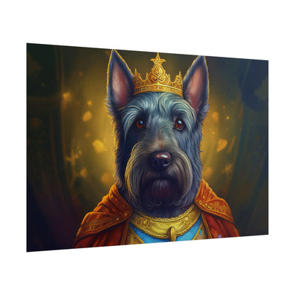 Scottish Terrier Renaissance Pet Portrait Print, Dog Lover Wall Art, Animal Artwork, wall prints, wall art, Dog Memorial Gift