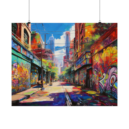 Melbourne Street Graffiti Australia Print | Style 2 | Wall Art | Wall Print