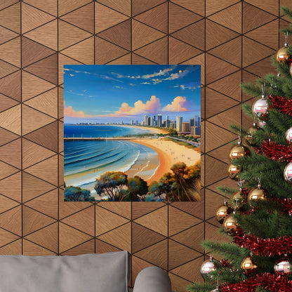 St Kilda Beach Australia Coastal Print | Style 1 | Wall Art | Wall Print