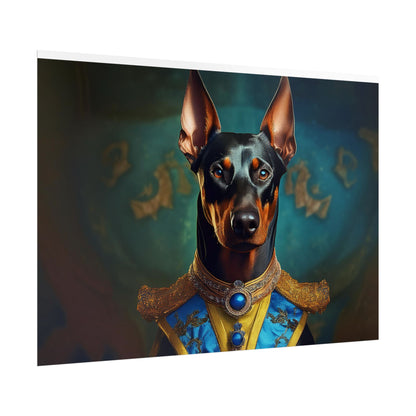 Doberman Pinscher Renaissance  Dog Pet Portrait Print | Wall Art | Wall Print | Dog Art