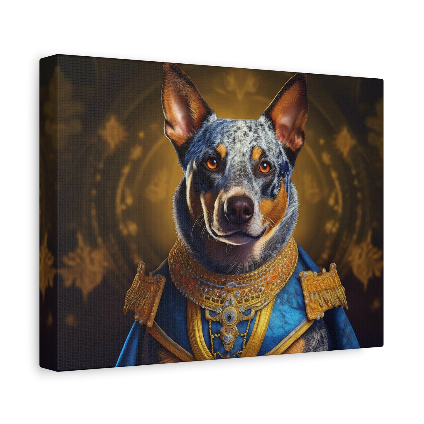 Australian Cattle Dog Renaissance Pet Portrait on Canvas | wall art |  wall print