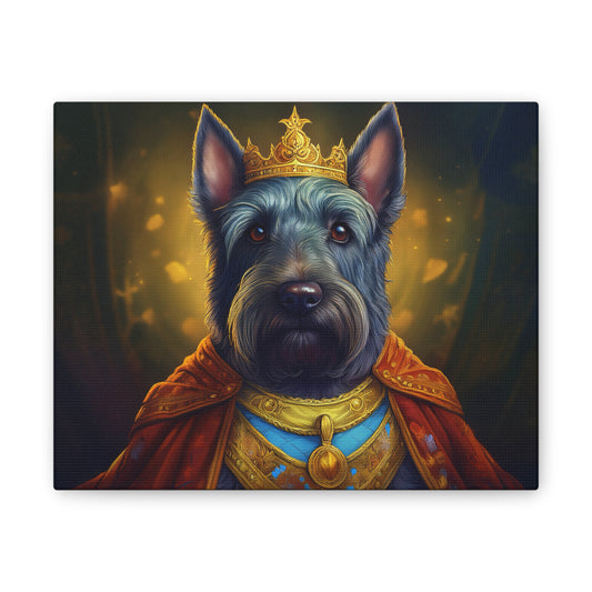 Scottish Terrier Renaissance Pet Portrait on Canvas | Wall art, wall print, dog portrait, dog art