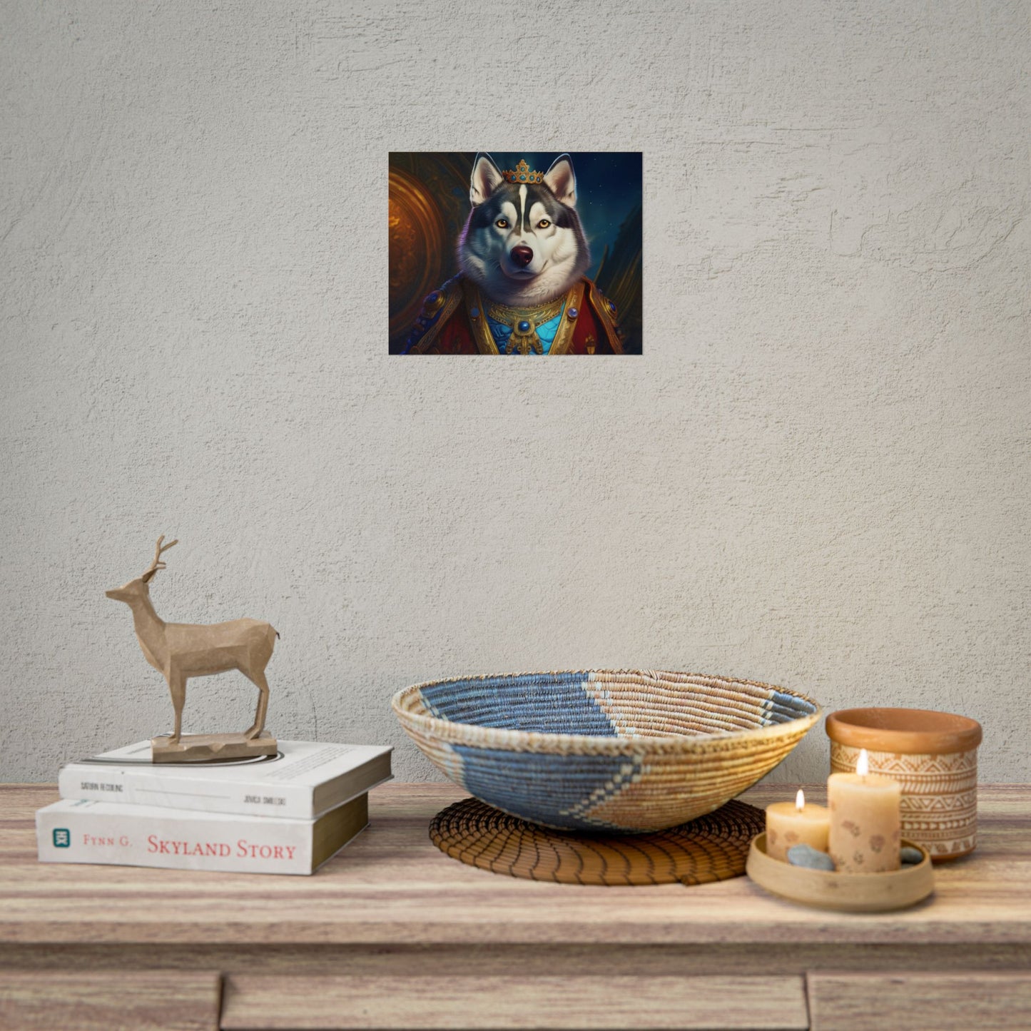 Siberian Husky Renaissance Pet Portrait Print, Siberian Husky Art Print, Wall Decor, Art Gift, dog wall art, wall art, wall print