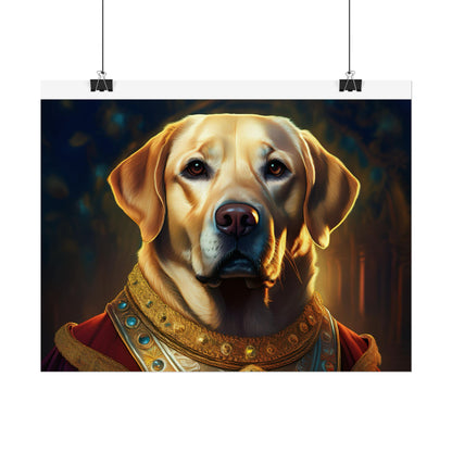 Labrador Retriever Renaissance Pet Portrait Art Print, Wall Decor Gift, Animal Lover Home Decor, Dog Wall Art