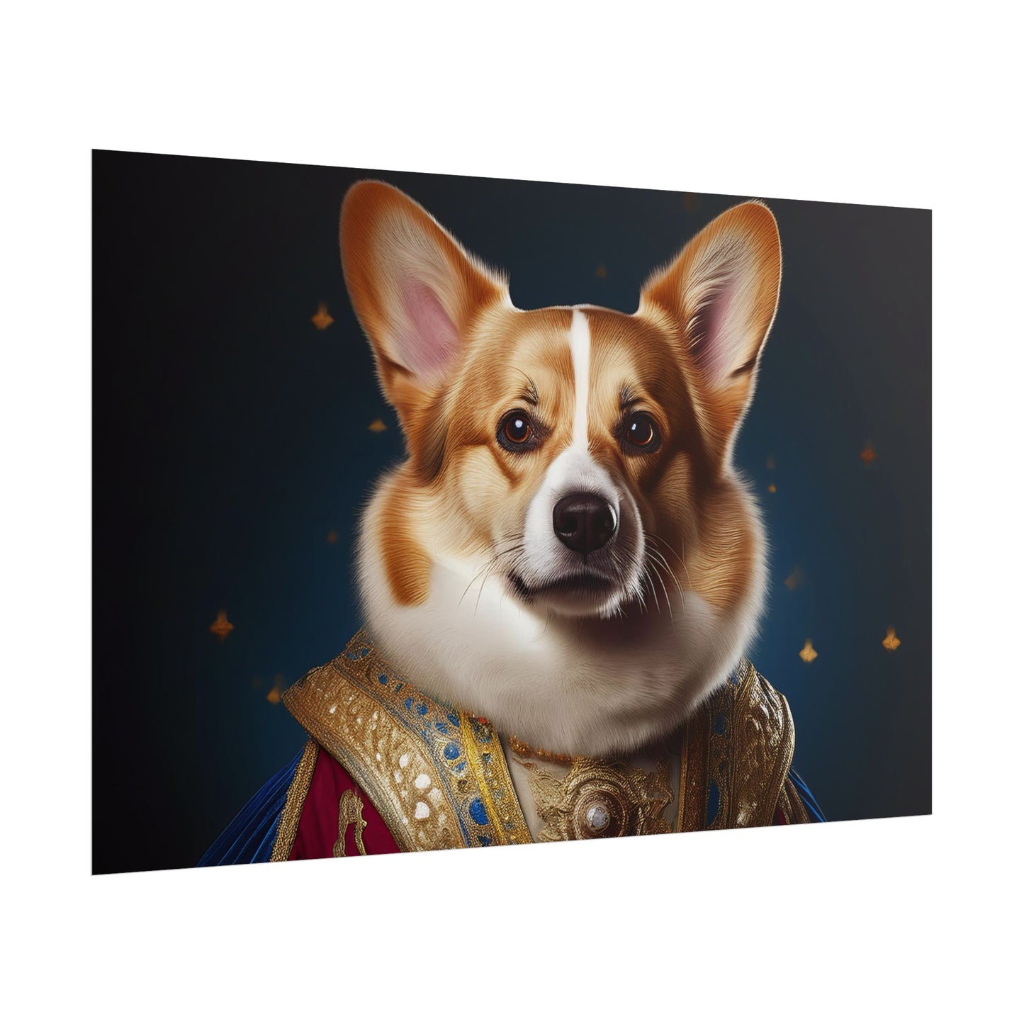 Pembroke Welsh Corgi Renaissance Pet Portrait Print | Wall Art | Wall Print | Dog Art