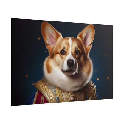 Pembroke Welsh Corgi Renaissance Pet Portrait Print | Wall Art | Wall Print | Dog Art
