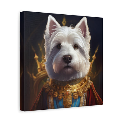 West Highland White Terrier Pet Portrait Renaissance - Canvas, wall art, wall print, dog portrait, dog art