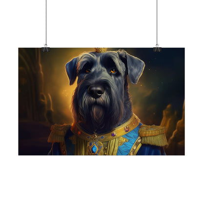 Giant Schnauzer Pet Renaissance Portrait Print, Dog Lover Wall Print | Wall Art | Wall Print
