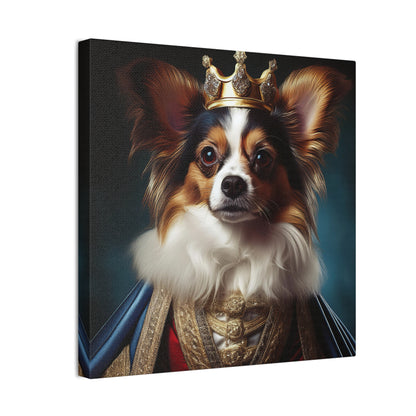 Papillon Pet Portrait Renaissance on Canvas, wall art, wall print, dog portrait, dog art