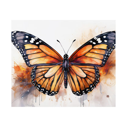 Orange Butterfly Alcohol Ink Wall Art | Butterfly wall art | Wall Art | Wall Print