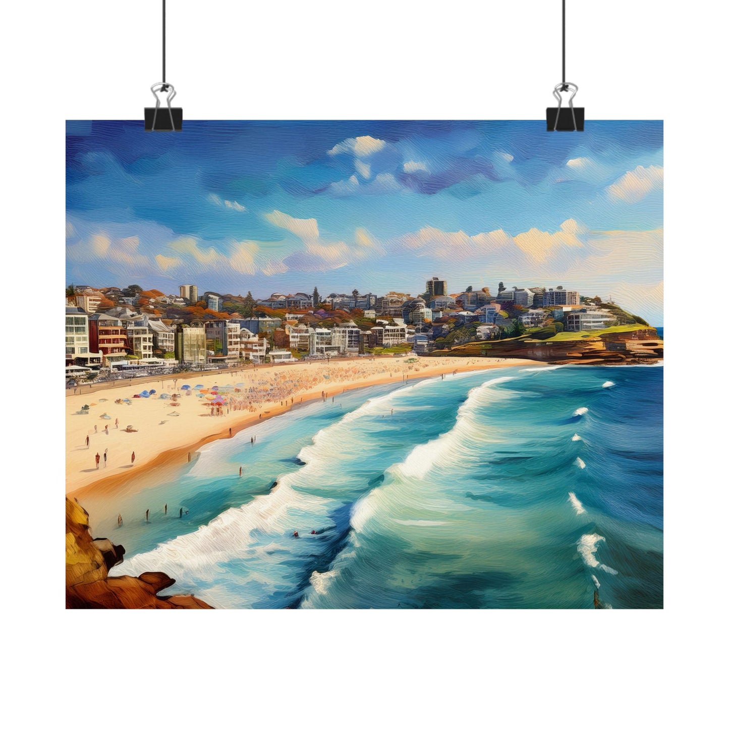 Bondi Beach Australia Coastal Print | Style 1 | Wall Art | Wall Print