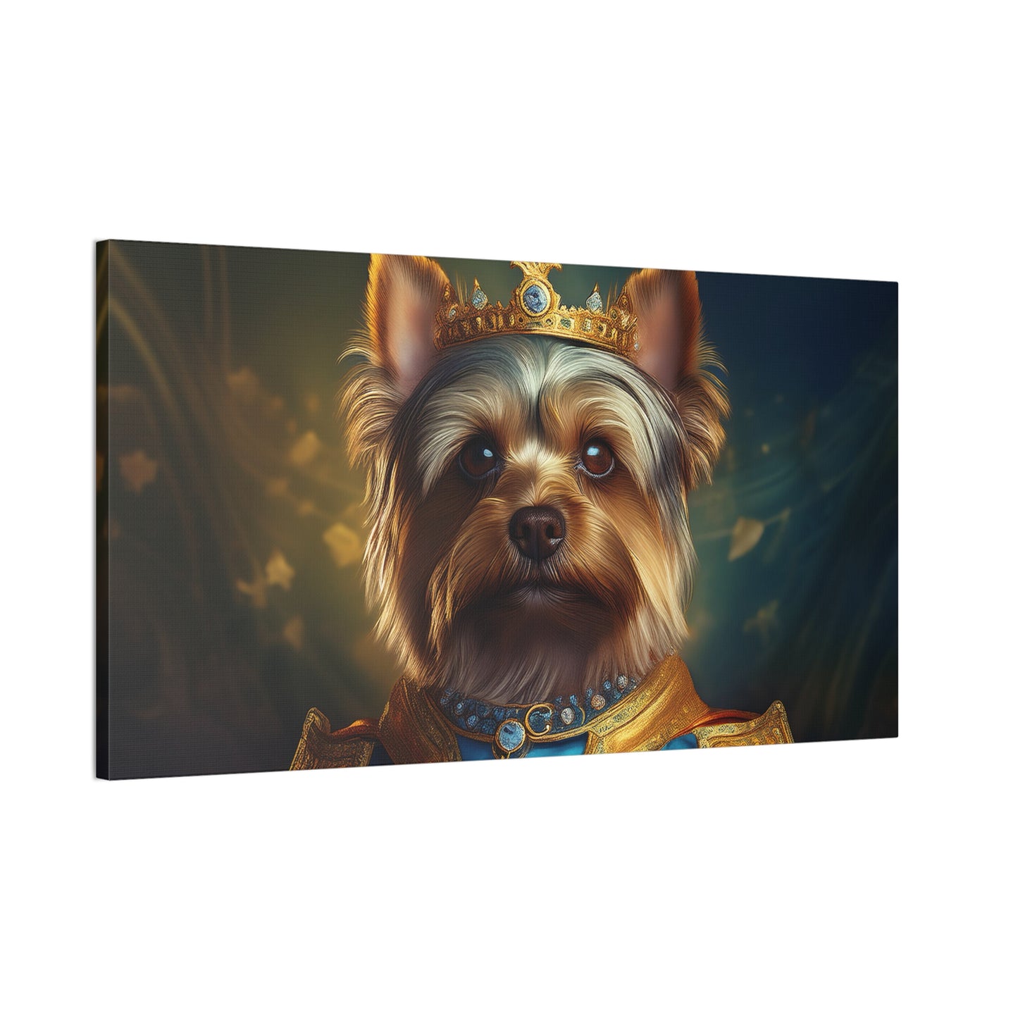 Yorkshire Terrier Renaissance Pet Portrait on Canvas | Wall Art | Wall Print | Dog Art