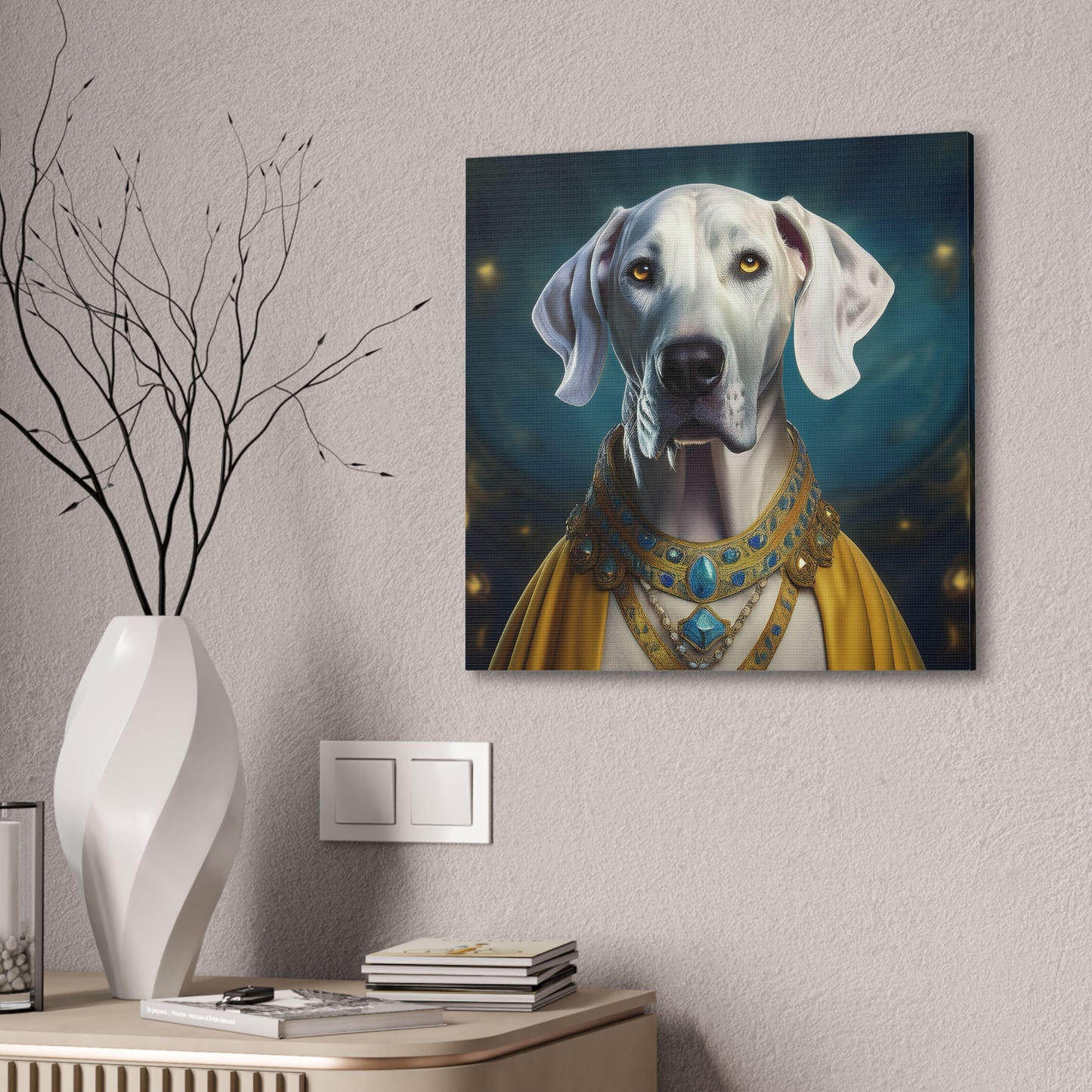 Great Dane Renaissance Pet Portrait  - Canvas, wall art, wall print, dog portrait, dog art