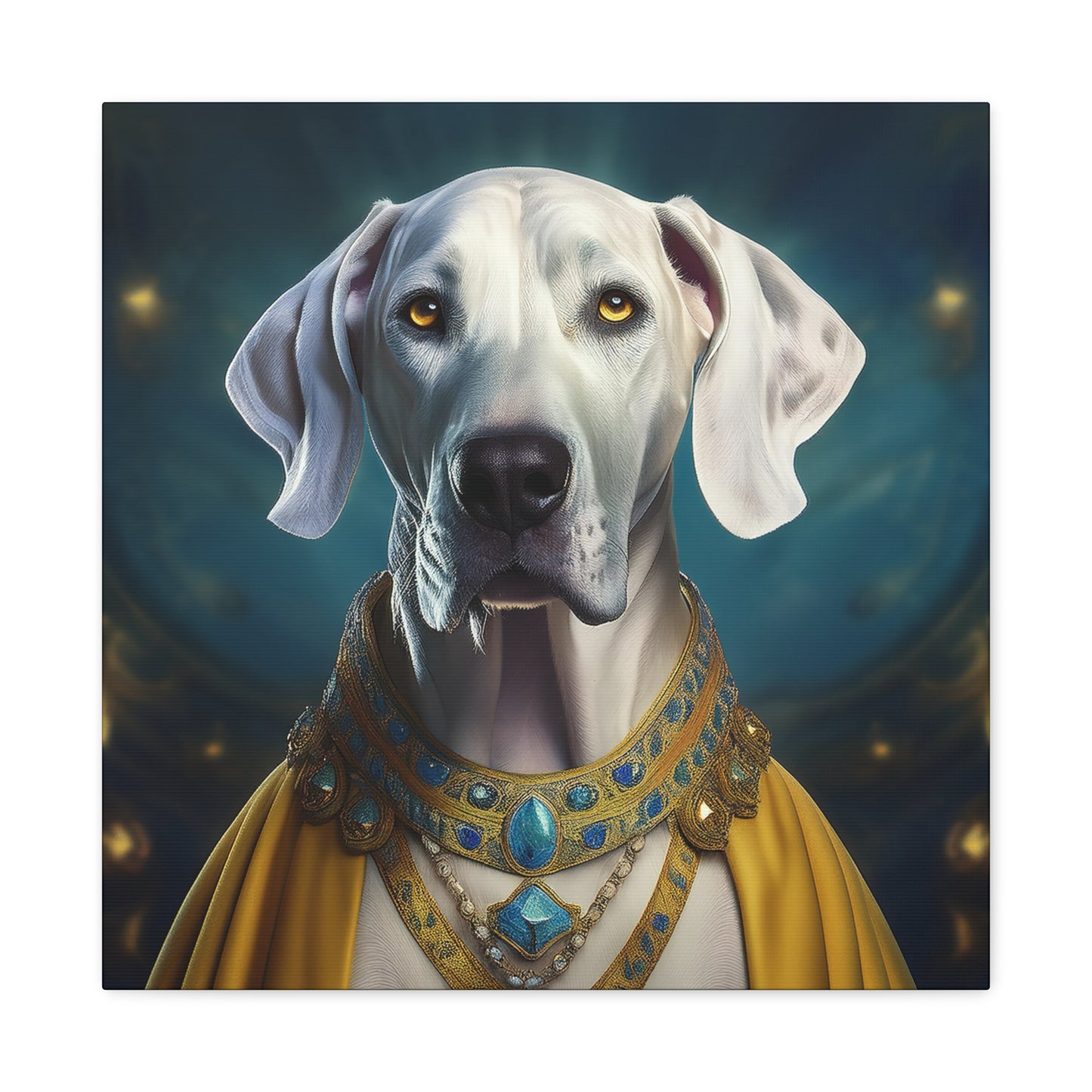 Great Dane Pet Portrait Renaissance - Canvas, wall art, wall print, dog portrait, dog art