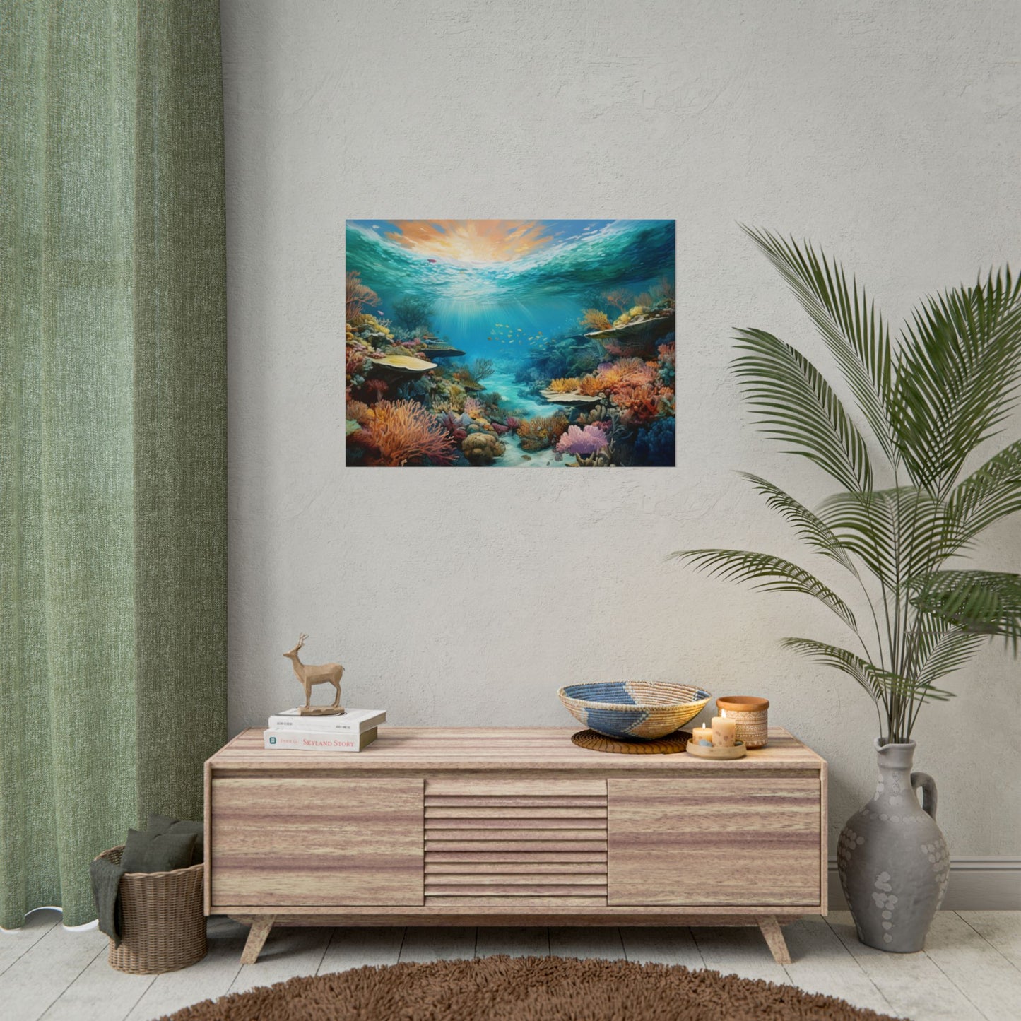 Great Barrier Reef  Australia Coastal Print | Style 2 | Wall Art | Wall Print