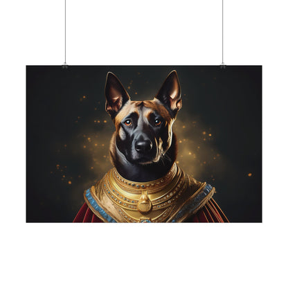 Belgian Malinois Renaissance Dog  Portrait Wall Print, Art Print, Art Print, Animal Lover Home Decor, Dog Wall Art, wall art