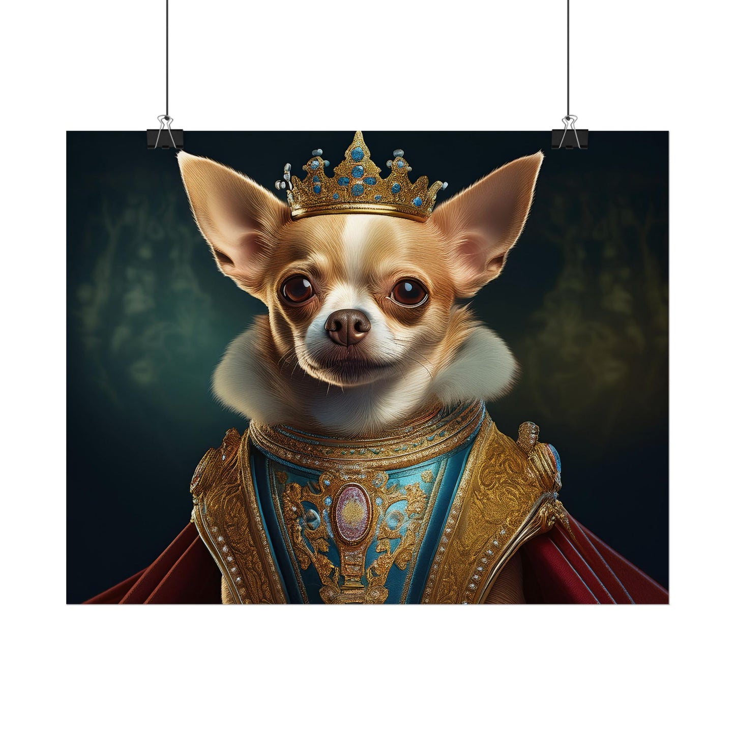 Chihuahua Dog Renaissance Pet Portrait Print | Wall print | Wall art