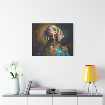 Weimaraner Renaissance Pet Portrait on Canvas -  wall art, wall print, dog portrait, dog art