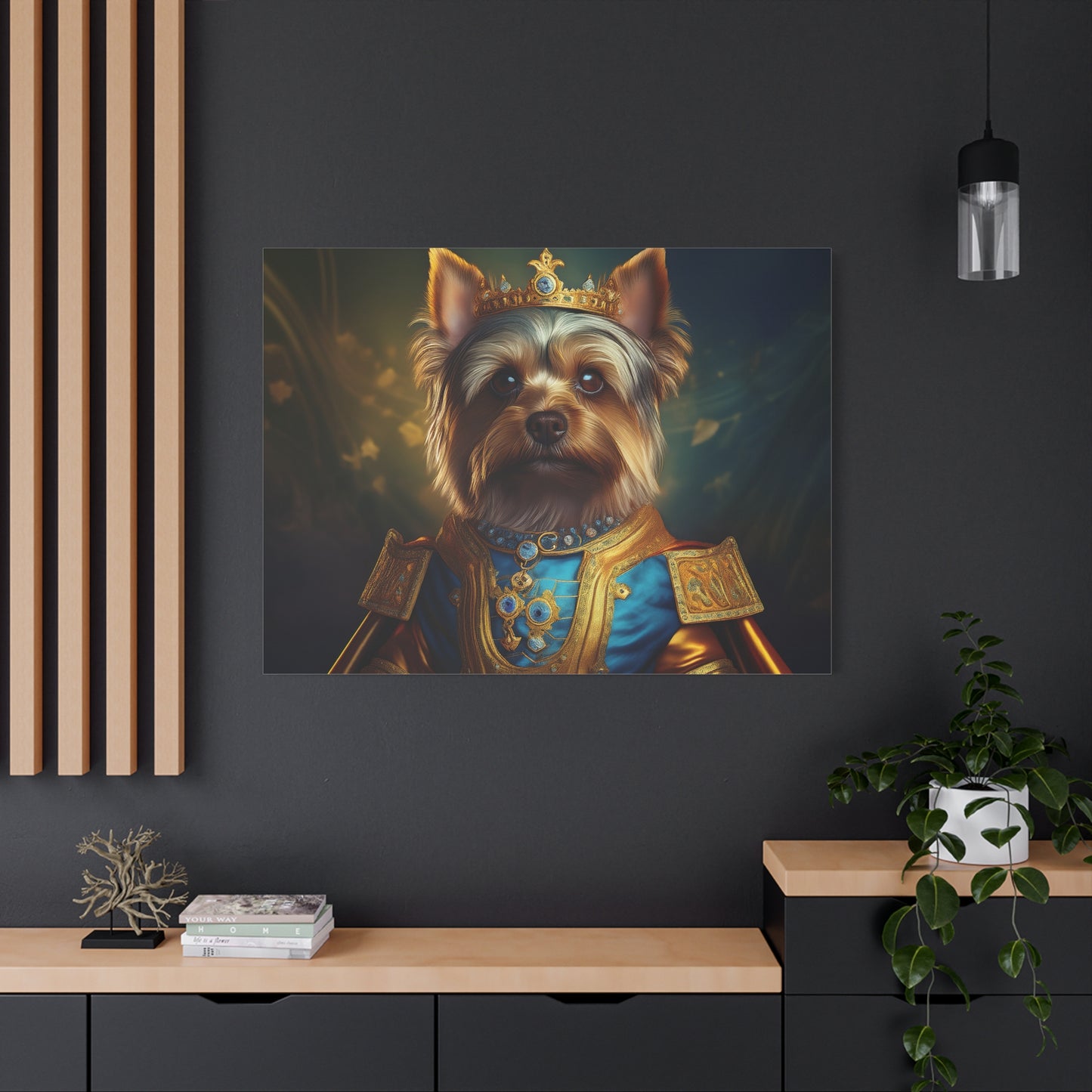 Yorkshire Terrier Renaissance Pet Portrait on Canvas | Wall Art | Wall Print | Dog Art
