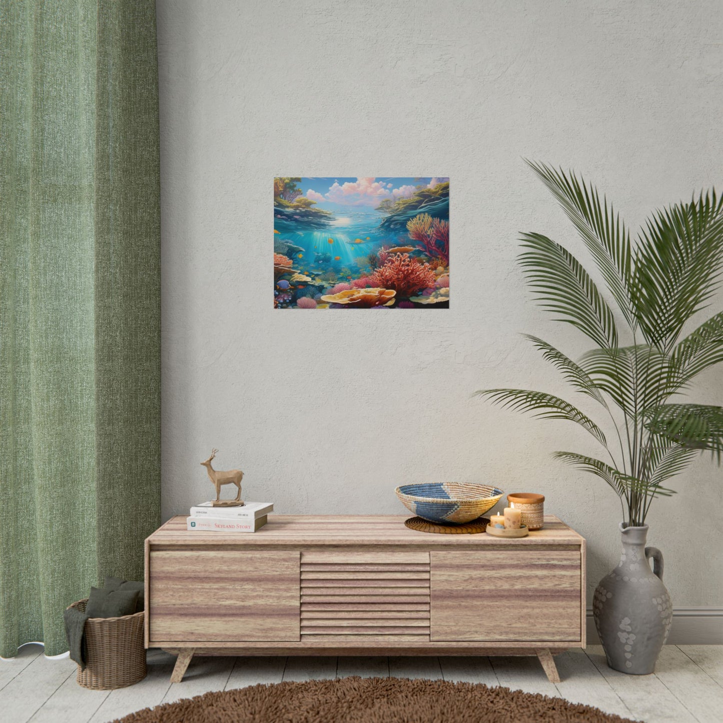Great Barrier Reef  Australia Coastal Print | Style 3 | Wall Art | Wall Print