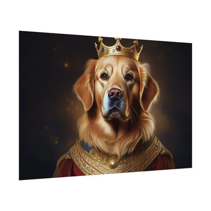Golden Retriever Renaissance Dog Portrait  Art Print, Wall Decor Gift, Animal Lover Home Decor, Dog Wall Art