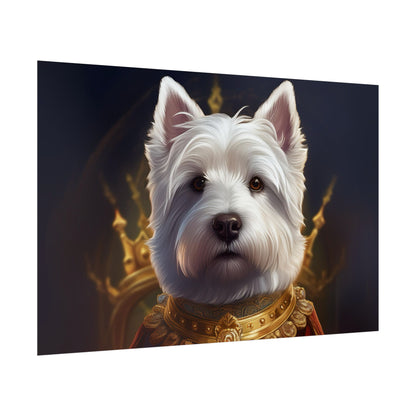 West Highland White Terrier Dog Renaissance Pet Portrait Print, West Highland White Terrier Art Print, Dog Wall Art, Wall Print, Wall Art