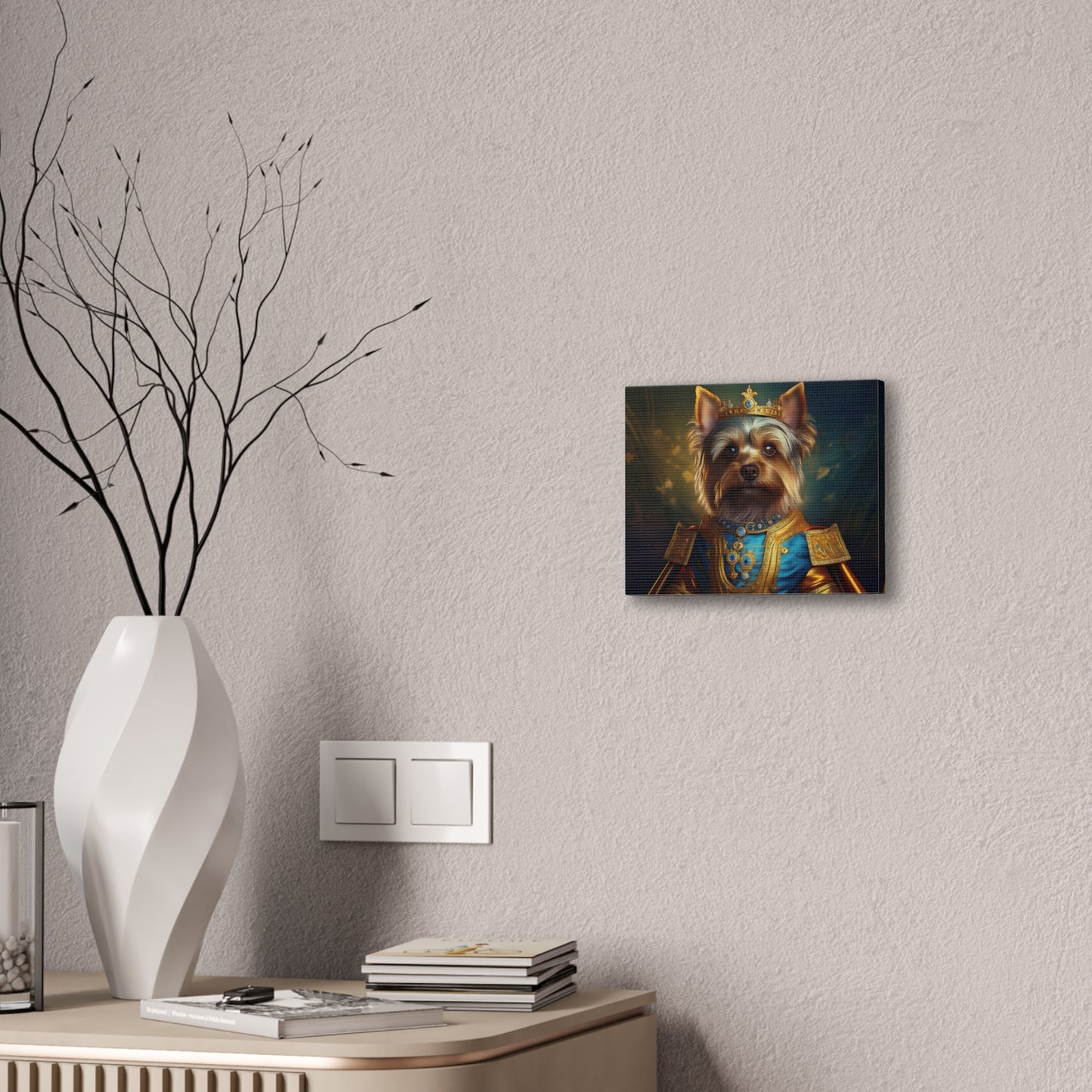 Yorkshire Terrier Renaissance Pet Portrait on Canvas | Wall Art | Wall Print | Dog Art