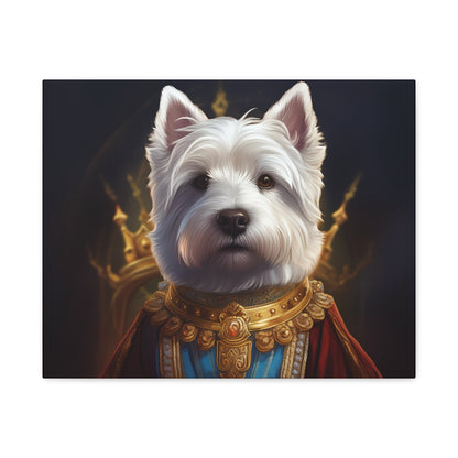 West Highland White Terrier Pet Portrait Renaissance - Canvas, wall art, wall print, dog portrait, dog art