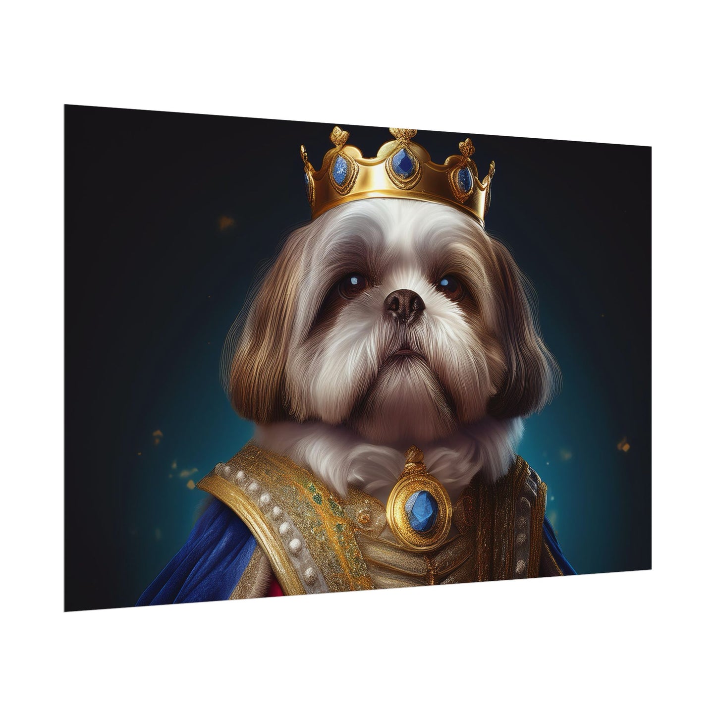 Shih Tzu Renaissance Pet Portrait Print | Dog Lover Wall Art | Dog Memorial Gift | Wall Art | Wall Print