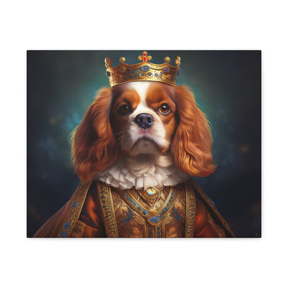 Cavalier King Charles Spaniel Renaissance Pet Portrait on Canvas | Wall art | wall print