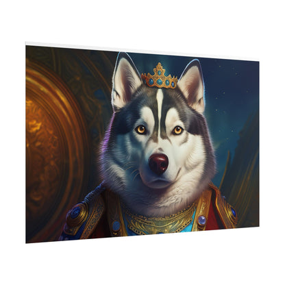 Siberian Husky Renaissance Pet Portrait Print, Siberian Husky Art Print, Wall Decor, Art Gift, dog wall art, wall art, wall print