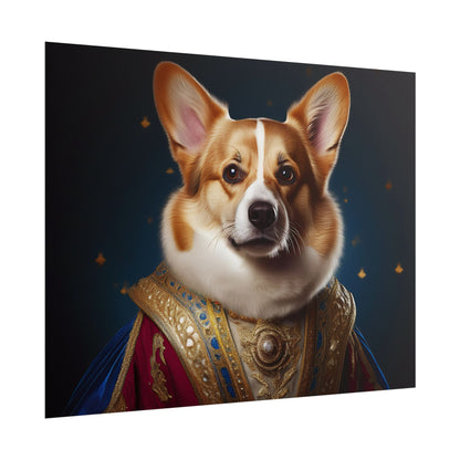 Pembroke Welsh Corgi Renaissance Pet Portrait Print | Wall Art | Wall Print | Dog Art